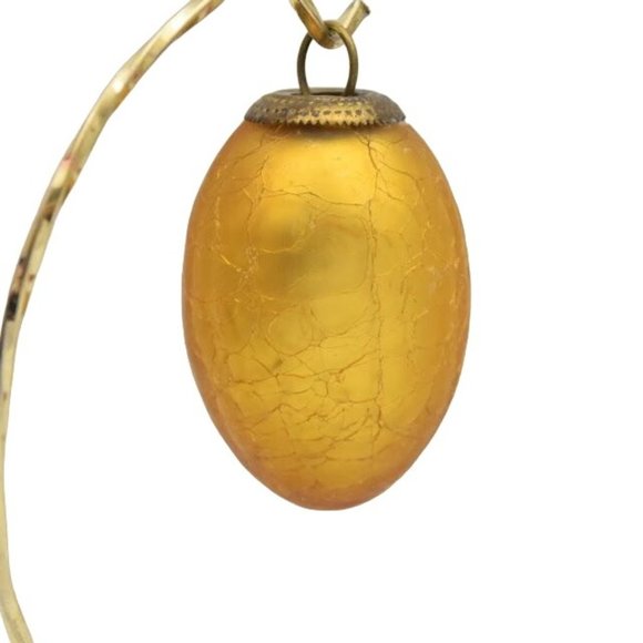 Vintage Kugel Glass Christmas Ornaments Set of 9 Heart Stars Balls Oval Drop - Picture 3 of 9